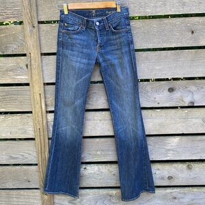 7 for All Mankind Boycut Jeans, size 24